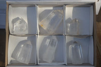 Polished  Clear Quartz Crystal Points  x 12 From Madagascar - Toprock Gemstones and Minerals 