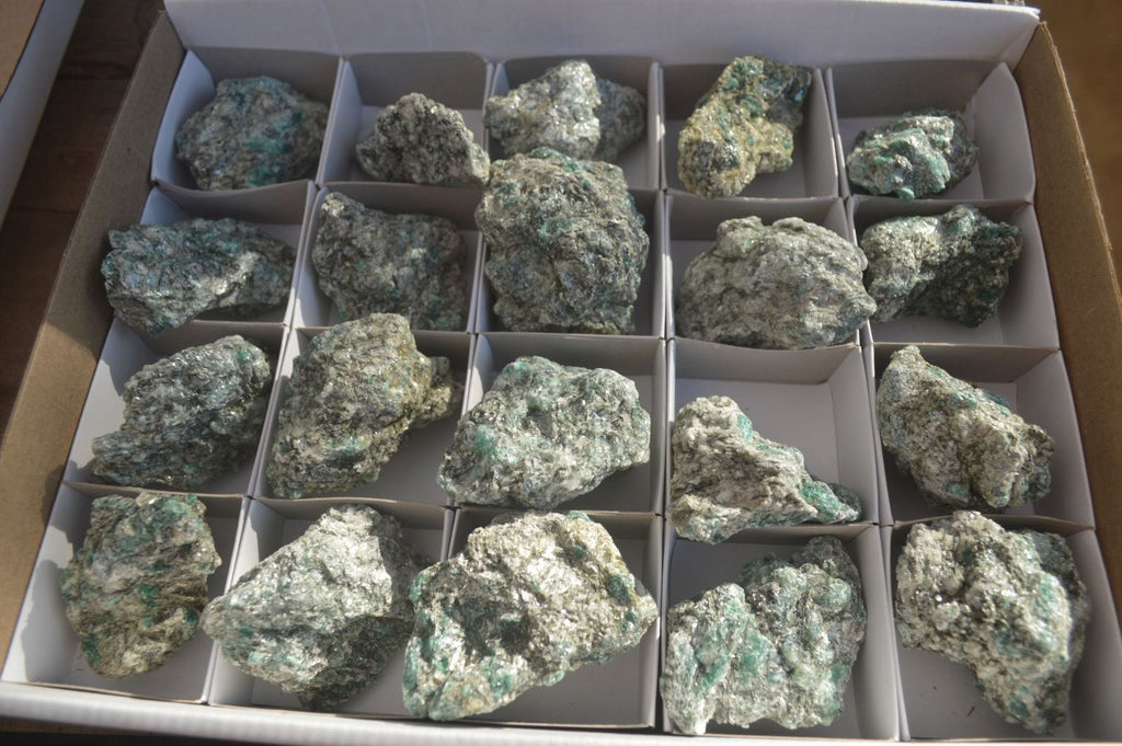 Natural Rare Emerald Mica In Matrix Cobbed Specimens x 20 From Mutoko, Zimbabwe - Toprock Gemstones and Minerals 