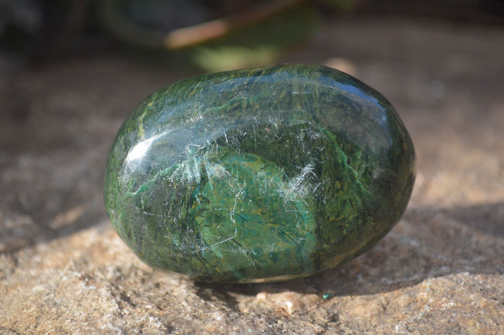 Polished Green Verdite Galet / Palm Stones x 12 From Zimbabwe - Toprock Gemstones and Minerals 