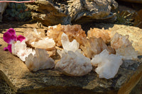 Natural Mixed Quartz Clusters  x 12 From Madagascar - TopRock