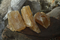 Natural Honey Aragonite Etched & Cobbed Pieces  x 35 From Namibia - Toprock Gemstones and Minerals 
