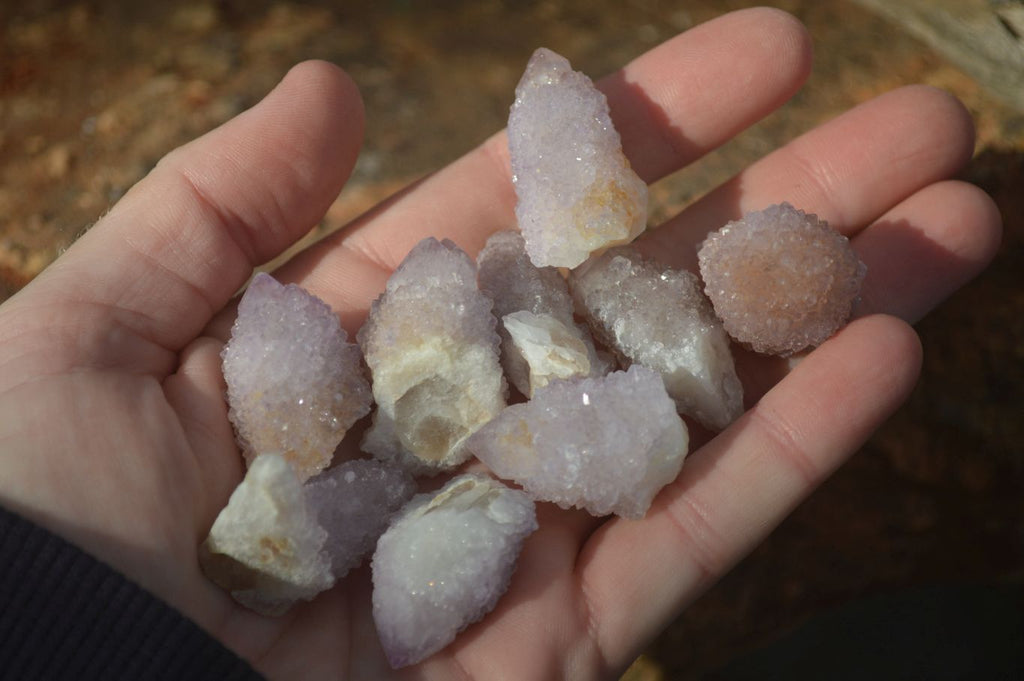 Natural Small Spirit Amethyst Quartz Crystals  x 70 From Boekenhouthoek, South Africa - Toprock Gemstones and Minerals 