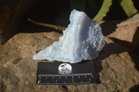 Natural Etched Blue Chalcedony Specimens  x 4 From Nsanje, Malawi - Toprock Gemstones and Minerals 