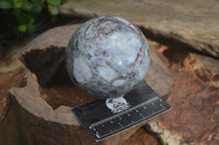 Polished Rubellite Pink Tourmaline Matrix Sphere x 1 From Madagascar - Toprock Gemstones and Minerals 