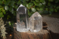 Polished  Clear Quartz Crystal Points  x 12 From Madagascar - Toprock Gemstones and Minerals 