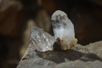 Natural Mixed Amethyst & Smokey Brandberg Quartz Crystals x 12 From Brandberg, Namibia