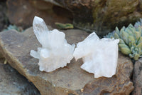 Natural Mixed Quartz Clusters  x 12 From Madagascar - TopRock
