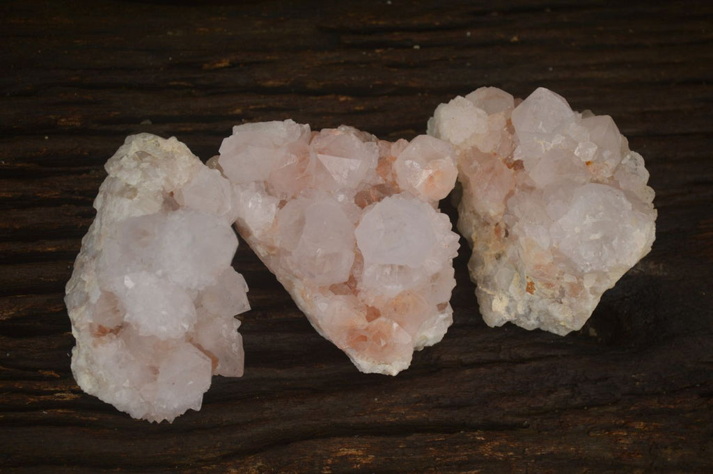 Natural Spirit Cactus Flower Quartz Clusters x 3 From Boekenhouthoek, South Africa - Toprock Gemstones and Minerals 