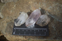 Natural Mixed Amethyst & Smokey Brandberg Quartz Crystals x 12 From Brandberg, Namibia