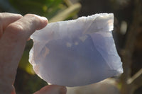 Natural Etched Blue Chalcedony Specimens  x 4 From Nsanje, Malawi - Toprock Gemstones and Minerals 