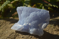 Natural Etched Blue Chalcedony Specimens  x 4 From Nsanje, Malawi - Toprock Gemstones and Minerals 