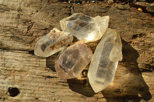 Natural Single Semi Optic Quartz Crystals x 2 Kg Lot From Solwezi, Zambia - TopRock