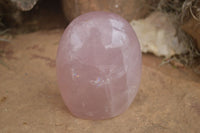 Polished Gemmy Pink Rose Quartz Standing Free Forms  x 3 From Ambatondrazaka, Madagascar - TopRock