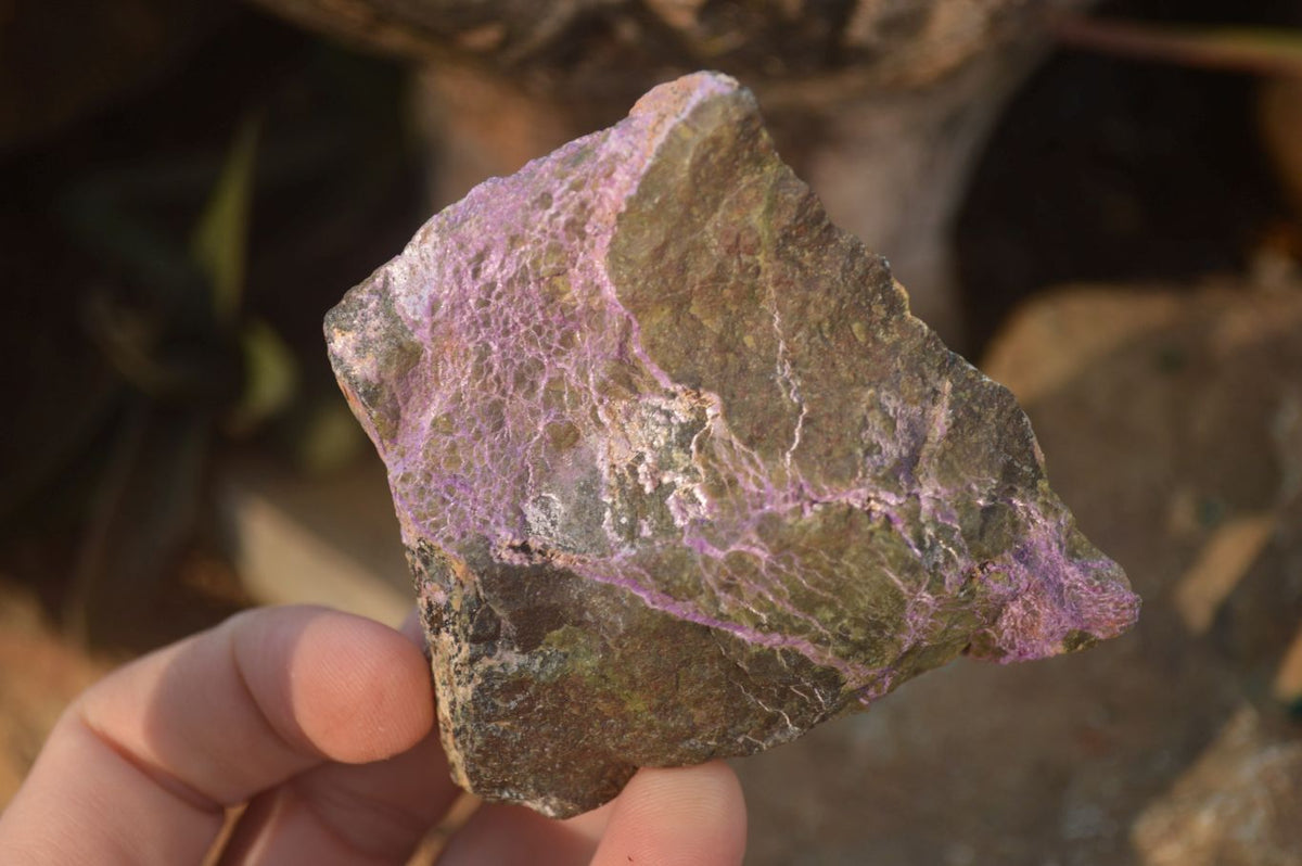 Natural Rough Stichtite & Serpentine Specimens x 12 From Barberton, South Africa - Toprock Gemstones and Minerals 