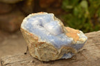 Natural Large Blue Lace Agate Geode Specimens  x 3 From Nsanje, Malawi - TopRock