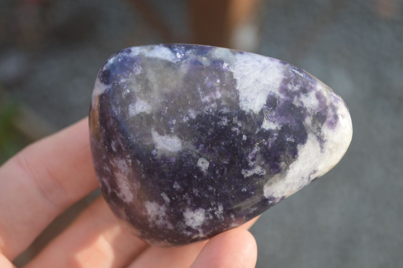 Polished Purple Lepidolite Free Forms  x 6 From Zimbabwe - Toprock Gemstones and Minerals 