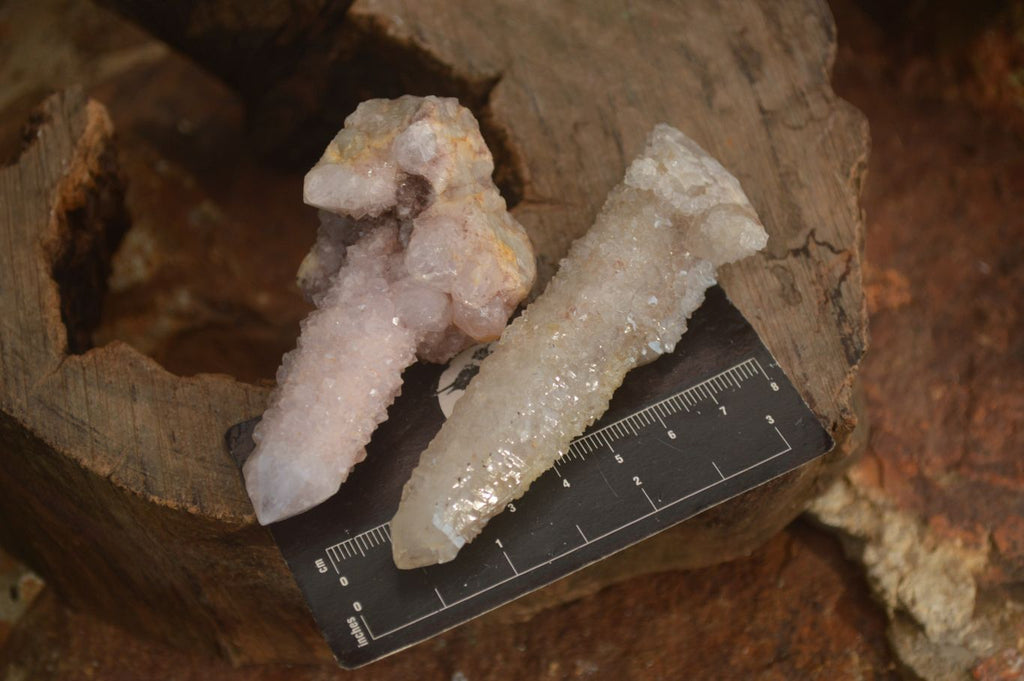 Natural Pale Lilac Spirit Quartz Clusters x 12 From Boekenhouthoek, South Africa - Toprock Gemstones and Minerals 