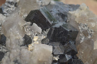 Natural Schorl Black Tourmaline Specimens x 2 From Erongo Mountains, Namibia - TopRock