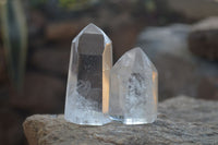 Polished  Clear Quartz Crystal Points  x 12 From Madagascar - Toprock Gemstones and Minerals 