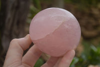 Polished Gemmy Pink Rose Quartz Standing Free Forms  x 3 From Ambatondrazaka, Madagascar - TopRock