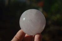 Polished Rare Blue Star Rose Quartz Spheres x 3 From Ambatondrazaka, Madagascar - Toprock Gemstones and Minerals 