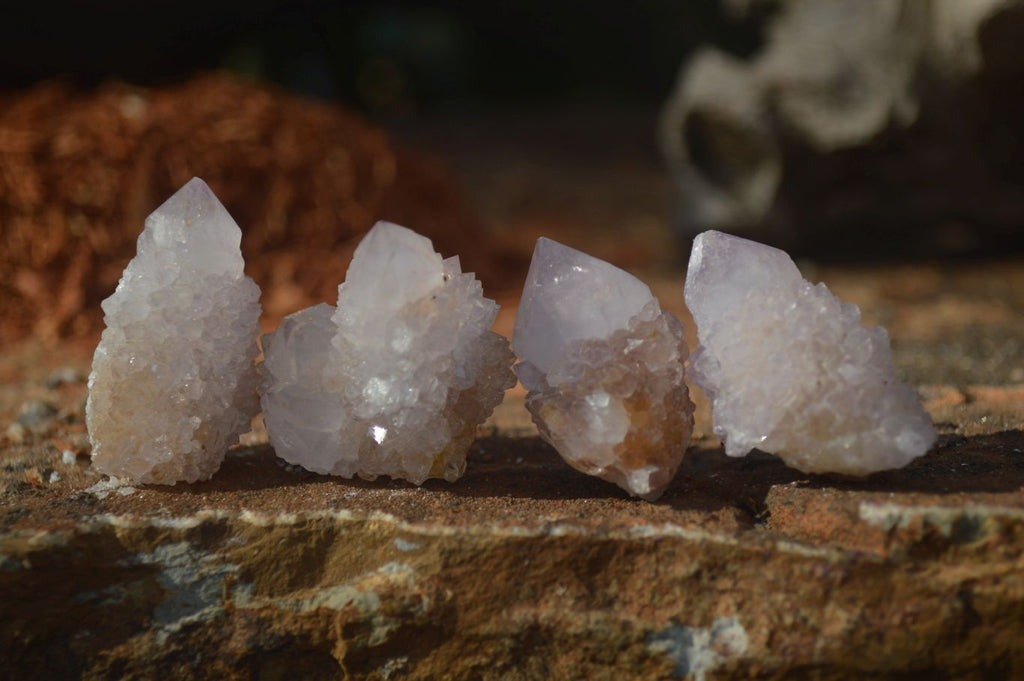 Natural Small Spirit Amethyst Quartz Crystals  x 70 From Boekenhouthoek, South Africa - Toprock Gemstones and Minerals 