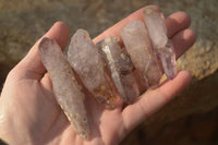 Natural Long Amethyst Crystals  x 12 From Chiredzi, Zimbabwe - Toprock Gemstones and Minerals 