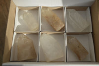 Polished Clear Quartz Points x 6 From Southern Africa - Toprock Gemstones and Minerals 