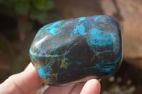 Polished Blue Shattuckite Free Forms  x 6 From Kaokoveld, Namibia - Toprock Gemstones and Minerals 