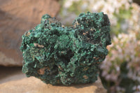 Natural Chatoyant Silky Malachite Specimens  x 3 From Kasompe, Congo - Toprock Gemstones and Minerals 