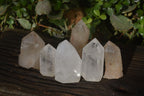 Polished Clear Quartz Points x 6 From Southern Africa - Toprock Gemstones and Minerals 