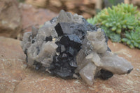 Natural Schorl Black Tourmaline Specimens x 2 From Erongo Mountains, Namibia - TopRock