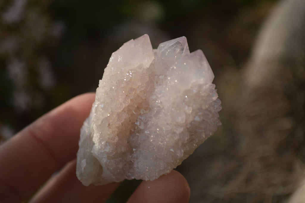 Natural Pale Lilac Spirit Quartz Clusters x 12 From Boekenhouthoek, South Africa - Toprock Gemstones and Minerals 