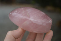 Polished Gemmy Pink Rose Quartz Standing Free Forms  x 3 From Ambatondrazaka, Madagascar - TopRock