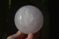 Polished Rare Blue Star Rose Quartz Spheres x 3 From Ambatondrazaka, Madagascar - Toprock Gemstones and Minerals 