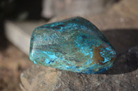 Polished Blue Shattuckite Free Forms  x 6 From Kaokoveld, Namibia - Toprock Gemstones and Minerals 