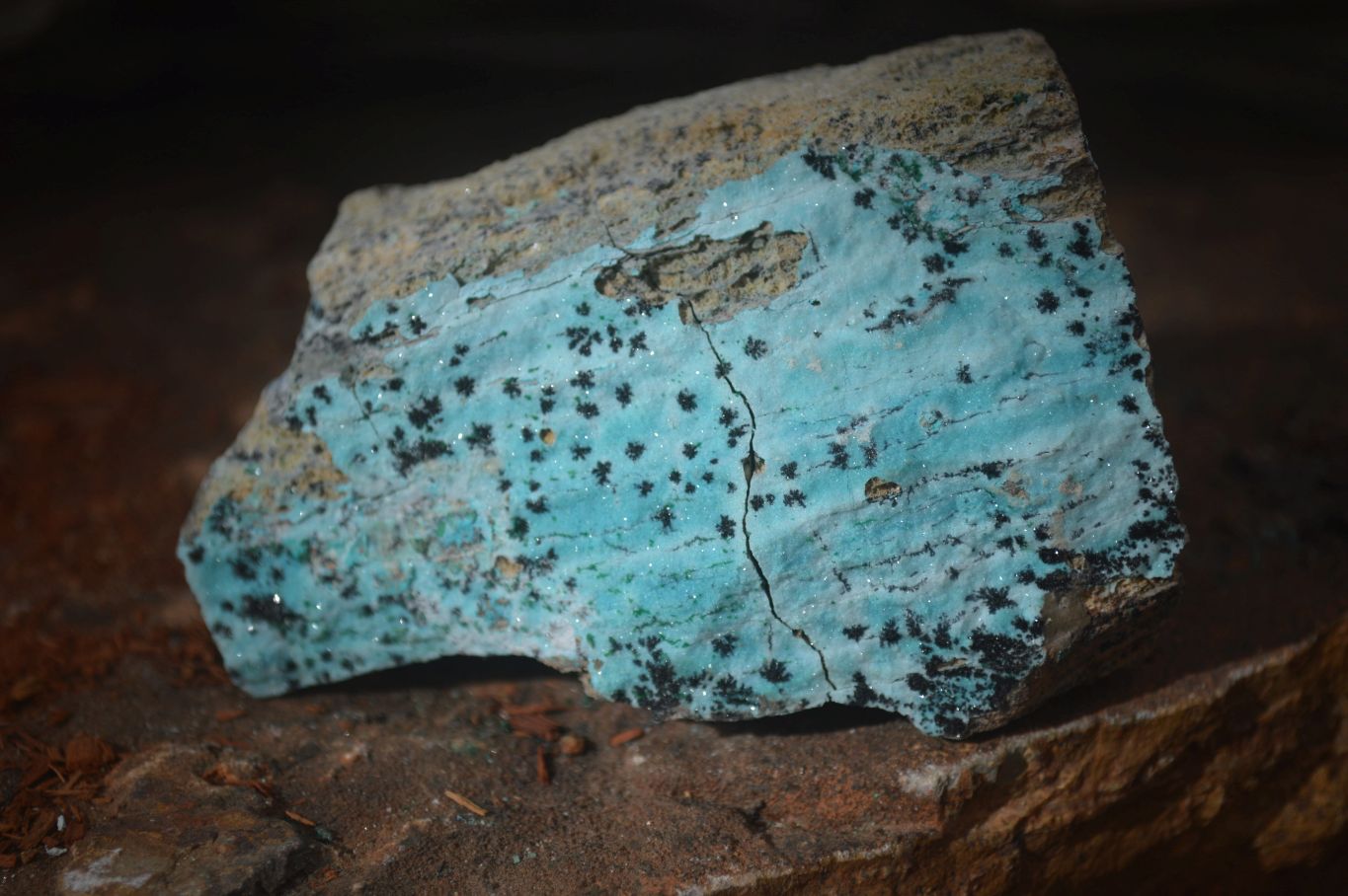 Natural Drusy Coated Chrysocolla & Malachite Dolomite Specimens x 7 From Congo - Toprock Gemstones and Minerals 