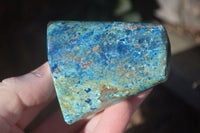Polished Blue Shattuckite Free Forms  x 6 From Kaokoveld, Namibia - Toprock Gemstones and Minerals 