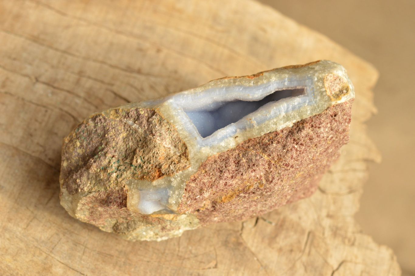 Natural Large Blue Lace Agate Geode Specimens  x 3 From Nsanje, Malawi - TopRock