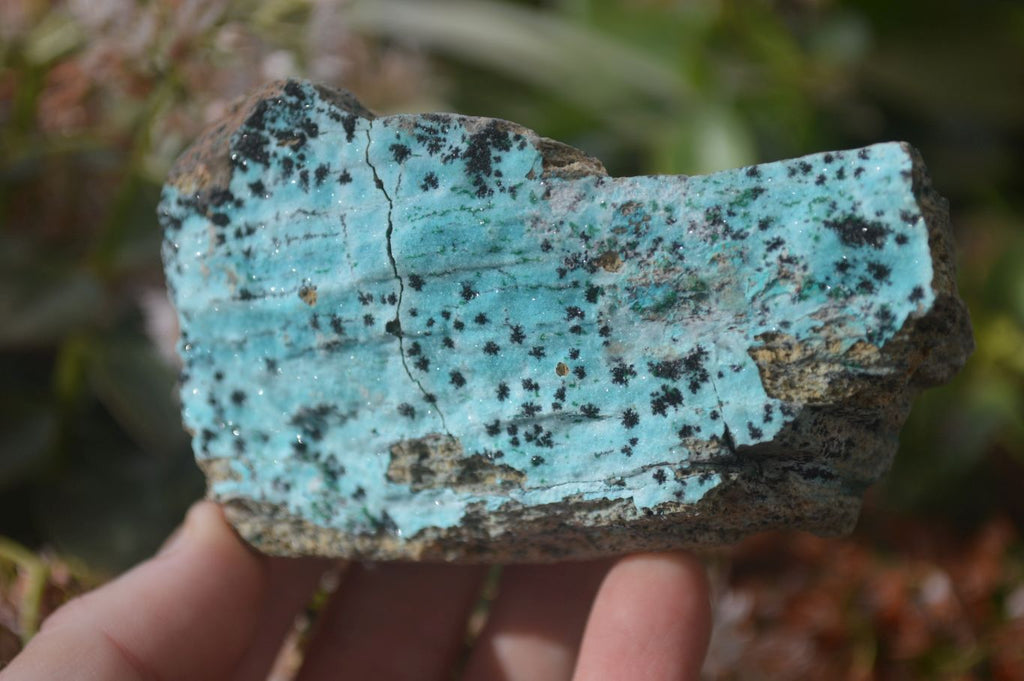 Natural Drusy Coated Chrysocolla & Malachite Dolomite Specimens x 7 From Congo - Toprock Gemstones and Minerals 
