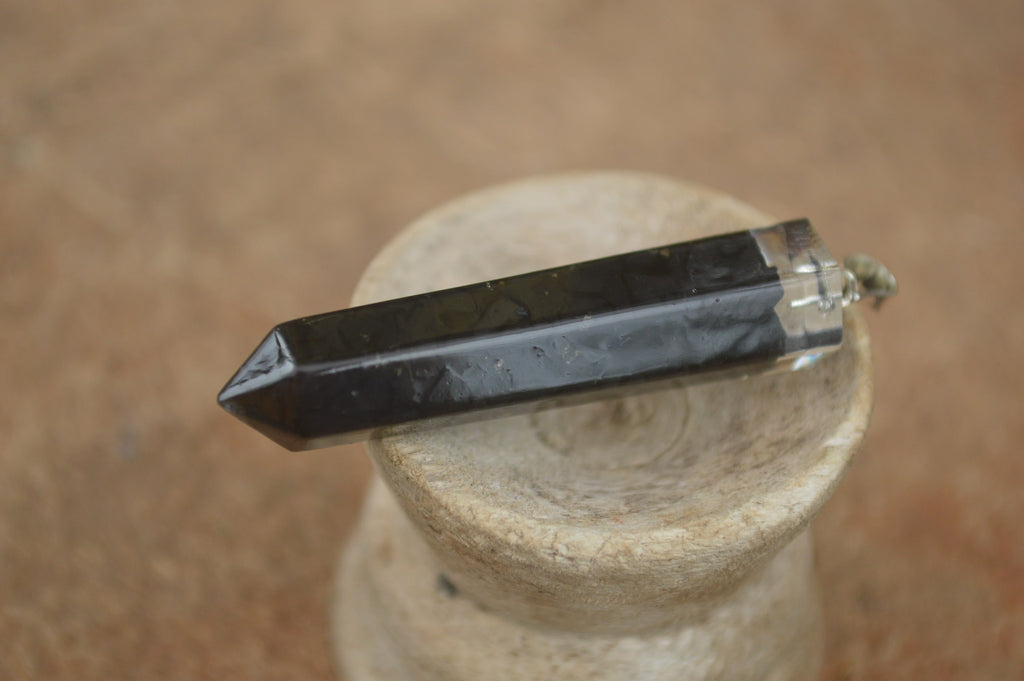 Polished Packaged Hand Crafted Resin Pendant with Shungite Chips - sold per piece - From Bulwer, South Africa - TopRock