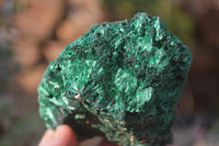 Natural Chatoyant Silky Malachite Specimens  x 3 From Kasompe, Congo - Toprock Gemstones and Minerals 