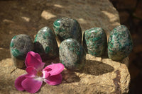 Polished Emerald In Matrix Standing Free Forms x 6 From Sandawana, Zimbabwe - TopRock