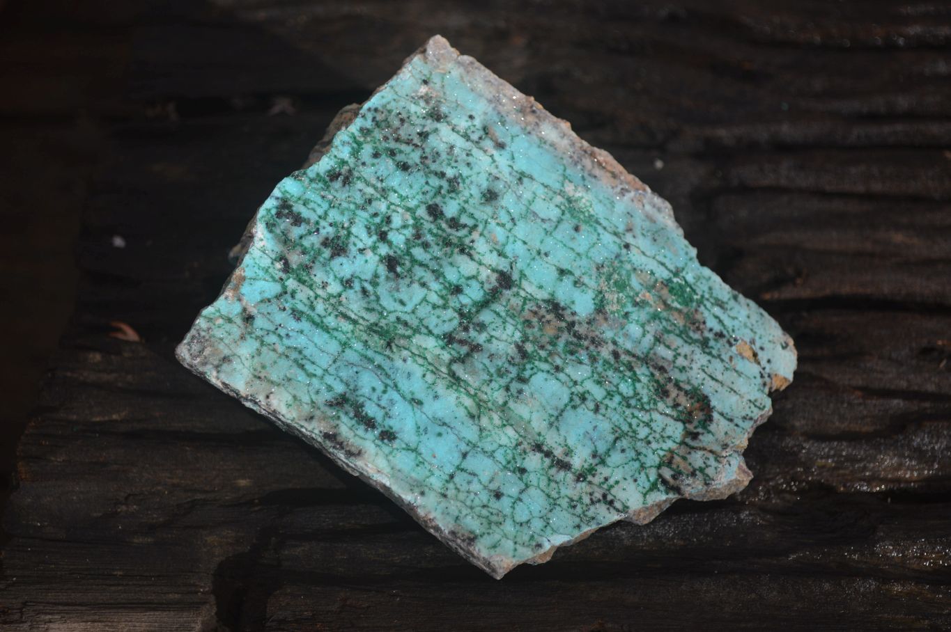 Natural Drusy Coated Chrysocolla & Malachite Dolomite Specimens x 7 From Congo - Toprock Gemstones and Minerals 