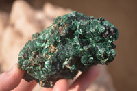 Natural Chatoyant Silky Malachite Specimens  x 3 From Kasompe, Congo - Toprock Gemstones and Minerals 