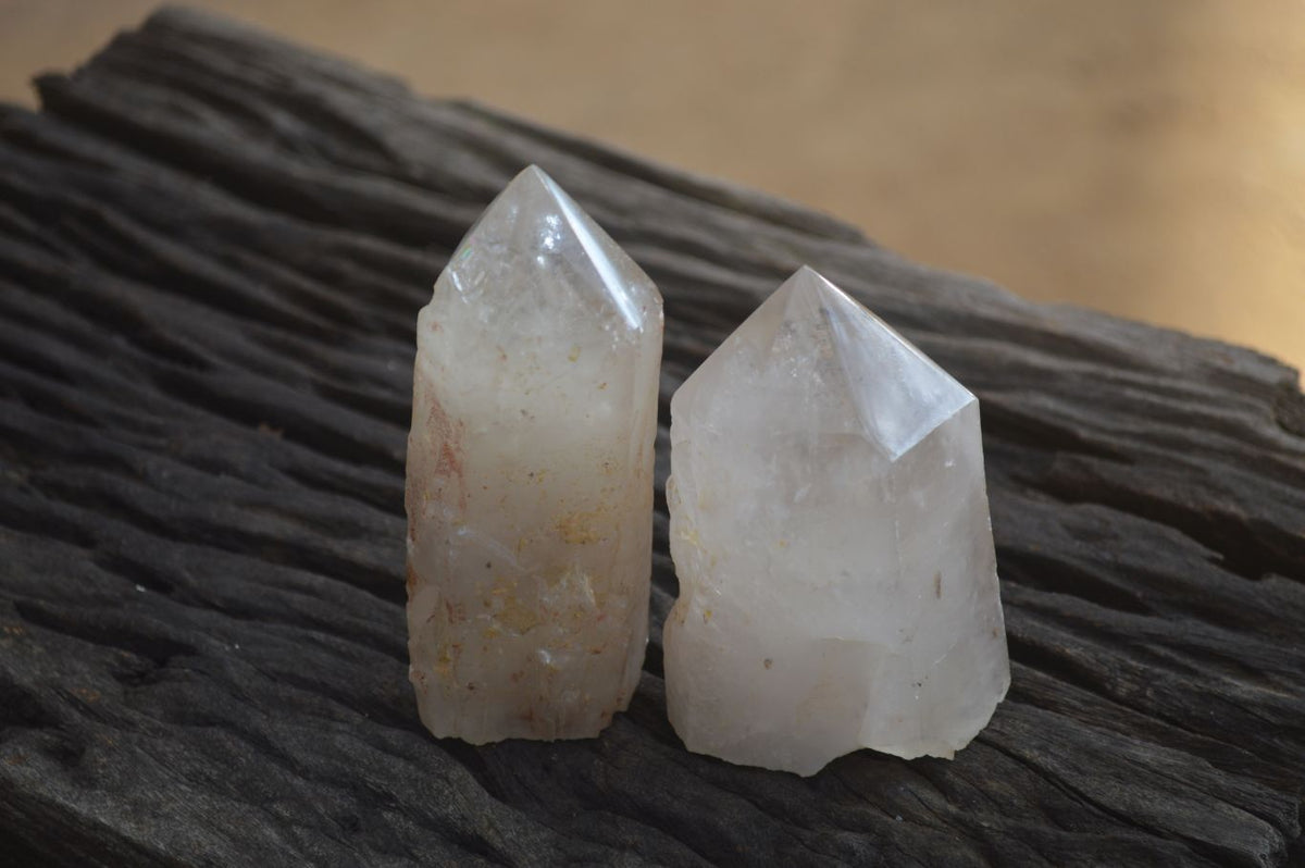 Polished Clear Quartz Points x 6 From Southern Africa - Toprock Gemstones and Minerals 