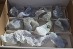 Natural Etched Blue Chalcedony Specimens  x 12 From Nsanje, Malawi - Toprock Gemstones and Minerals 