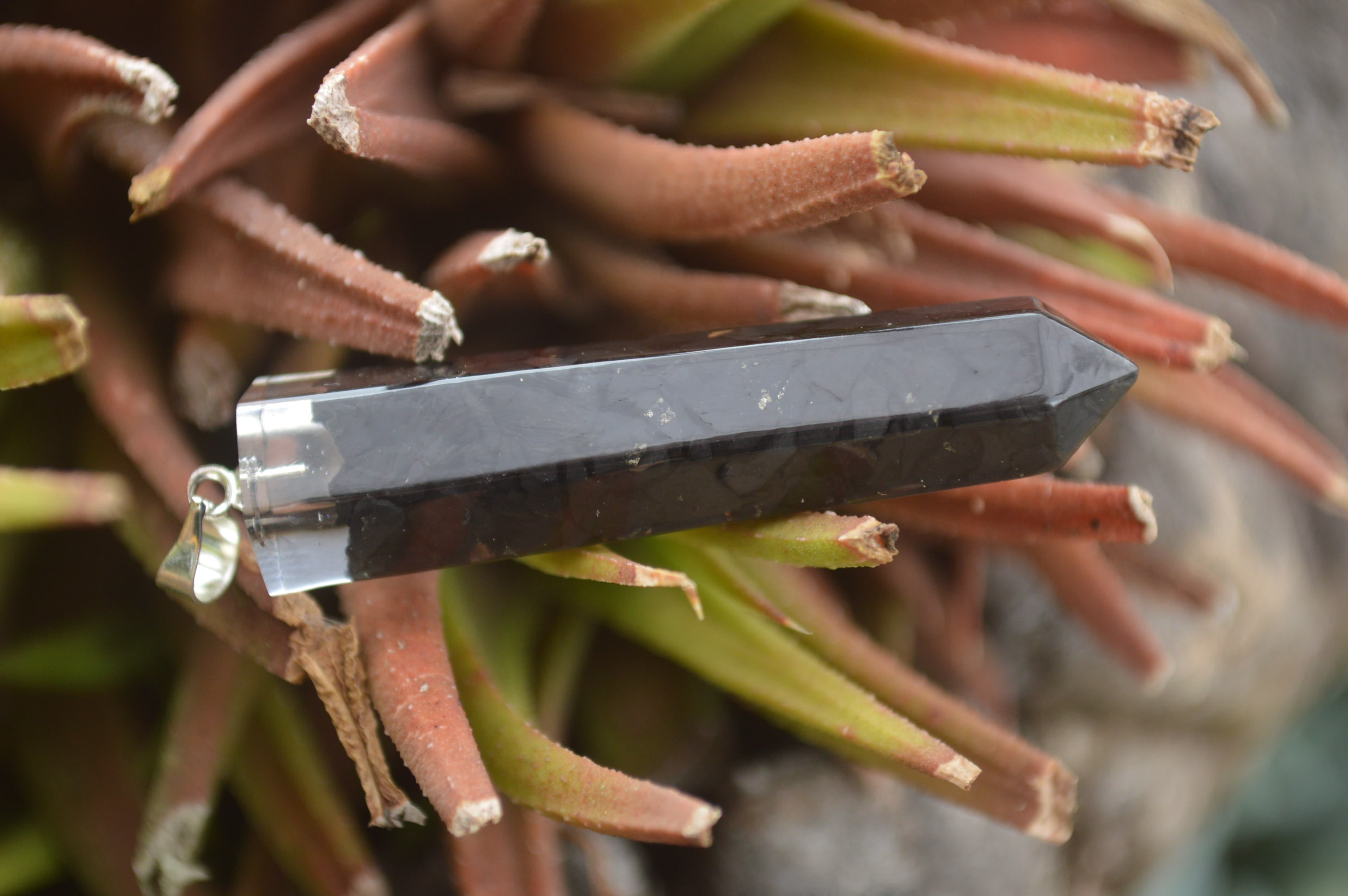 Polished Packaged Hand Crafted Resin Pendant with Shungite Chips - sold per piece - From Bulwer, South Africa - TopRock