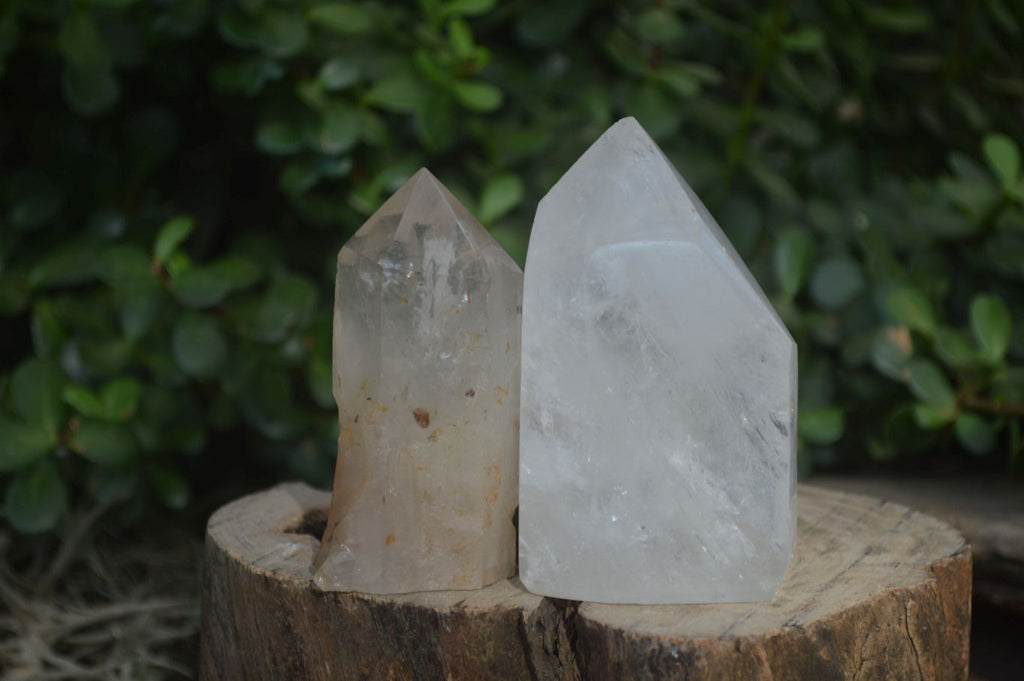 Polished Clear Quartz Points x 6 From Southern Africa - Toprock Gemstones and Minerals 