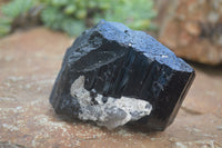Natural Schorl Black Tourmaline Specimens x 2 From Erongo Mountains, Namibia - TopRock